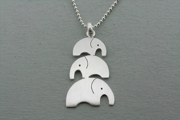 3 Pack Elephant Pendant Necklace - 45cm Ball Chain for Women & Men - Perfect for Gifts, Jewelry Lovers & Animal-Themed Fashion Accessories