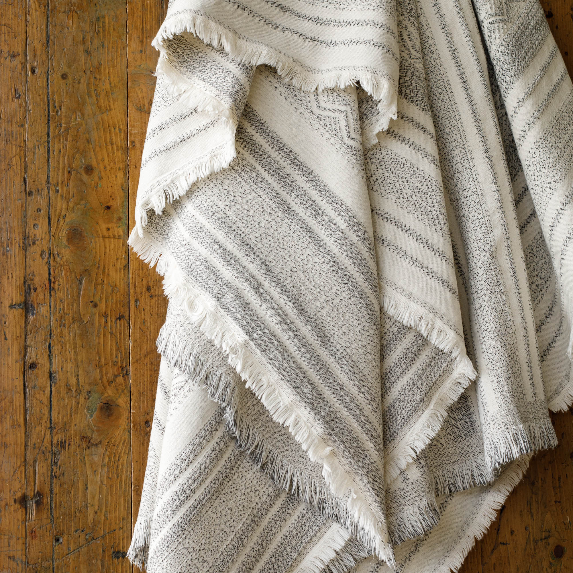 Willow Throw Blanket - Soft & Cozy Salt & Pepper Pattern - Perfect for Sofa, Bed & Outdoor Use