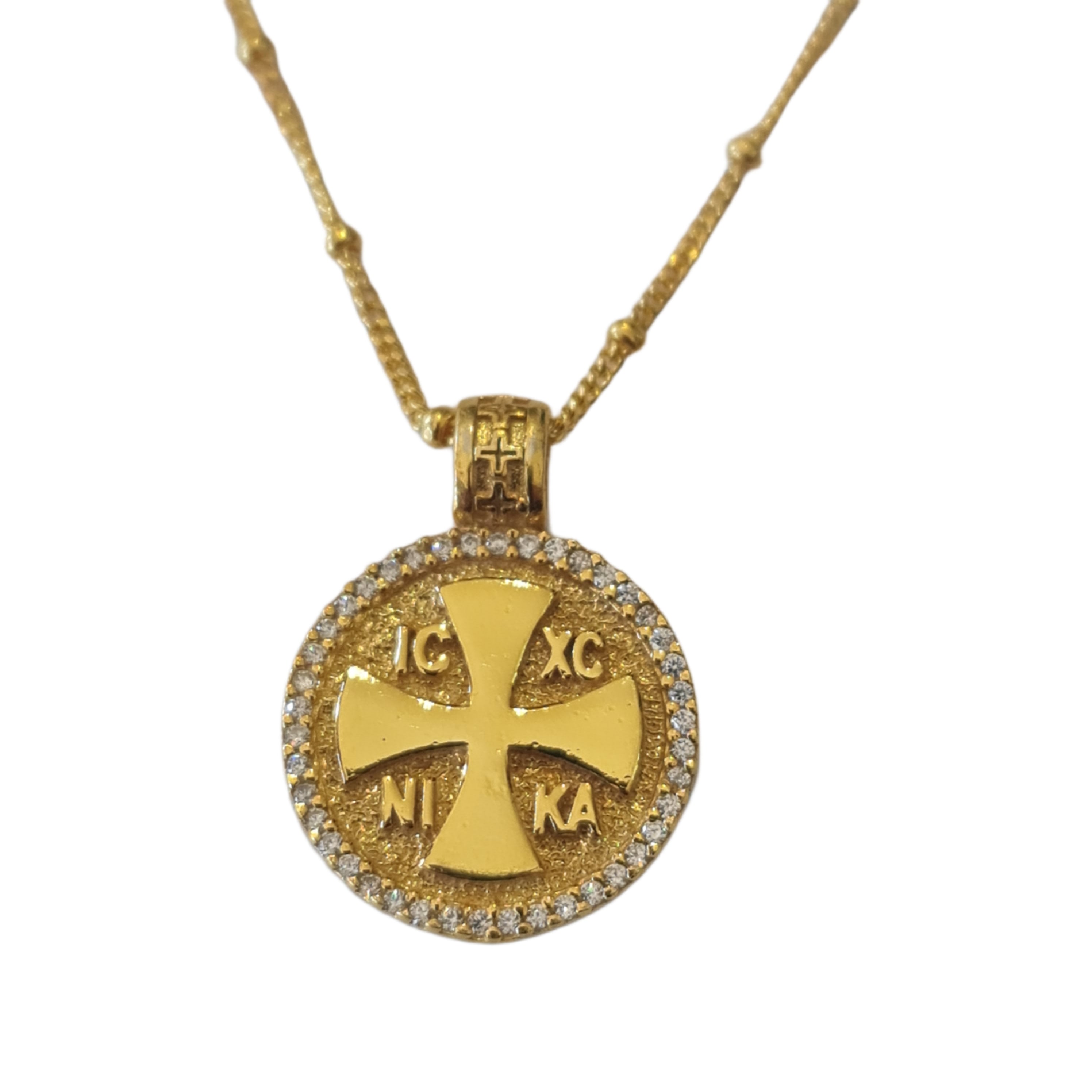 Constantinato Aegina Gold Necklace - Elegant 18K Gold Pendant for Women | Perfect for Weddings, Parties & Special Occasions