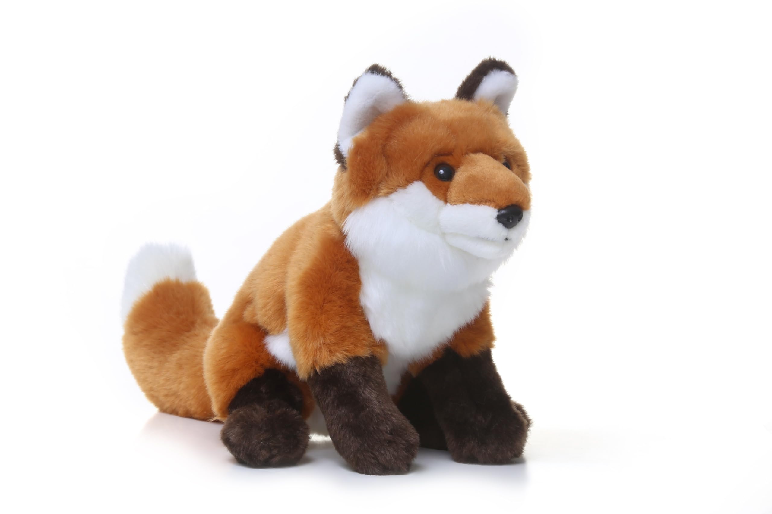 TAMMYFLYFLY 11-inch Red Fox Plush Toy - Soft Orange Fox Stuffed Animal Doll for Kids, Cute Cuddly Gift for Birthdays & Nursery Decor