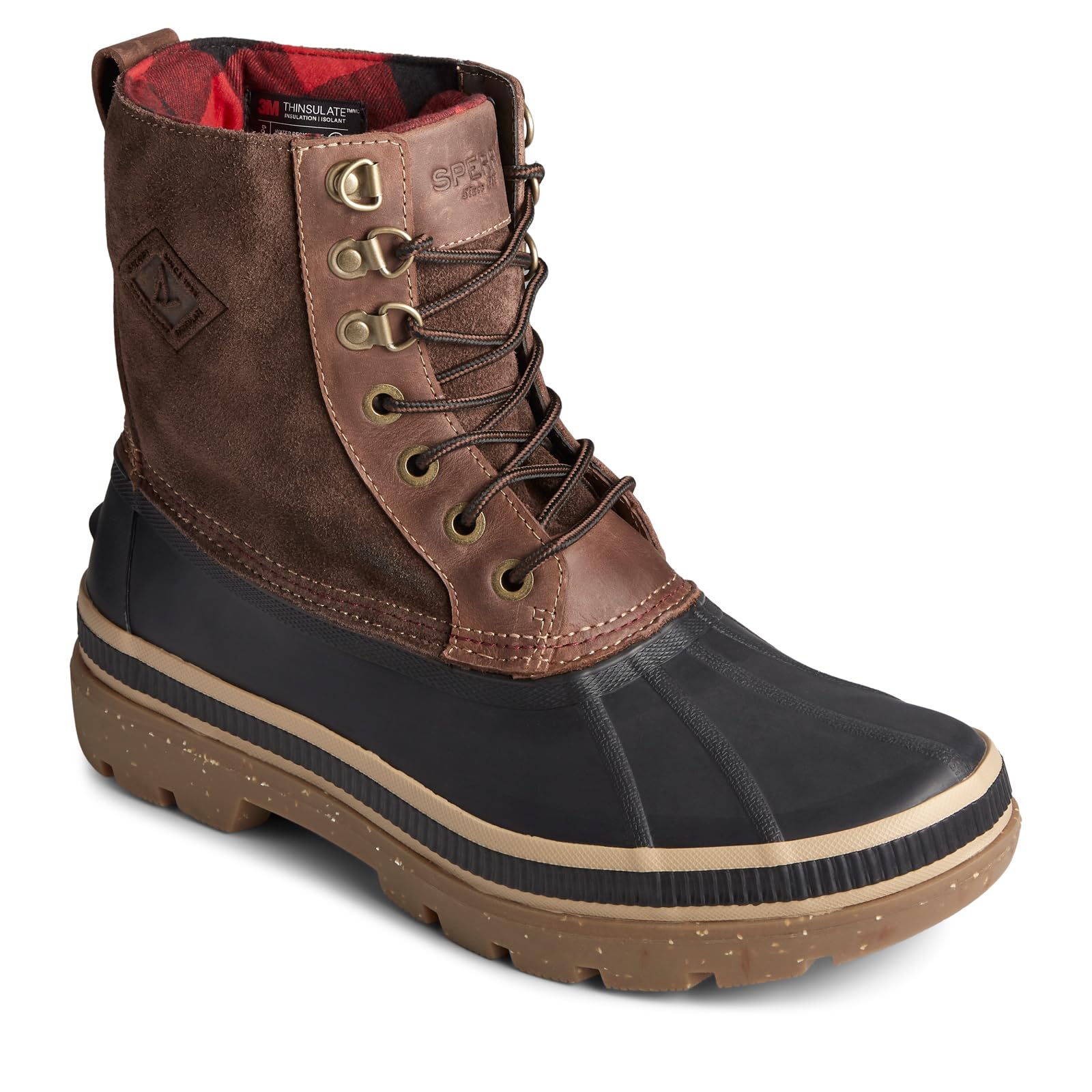 Sperry Men's Ice Bay Boot - Waterproof Winter Boots for Men with Non-Slip Sole | Cold Weather Hiking, Snow Walking & Outdoor Activities