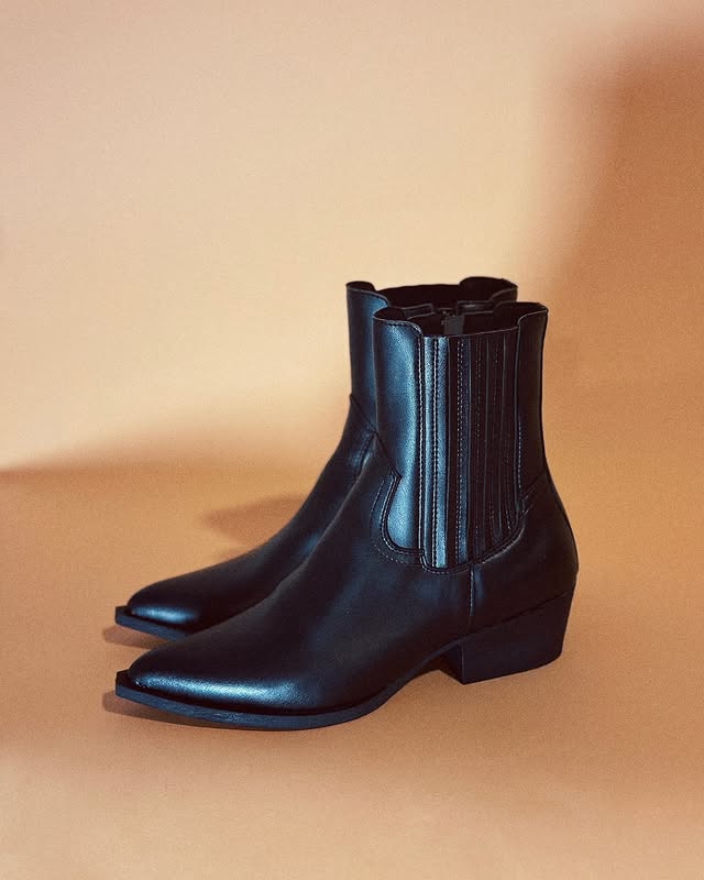 Bhava Jolene Black Western Boots for Women - Stylish Cowgirl Boots for Country Dancing, Rodeo & Everyday Wear
