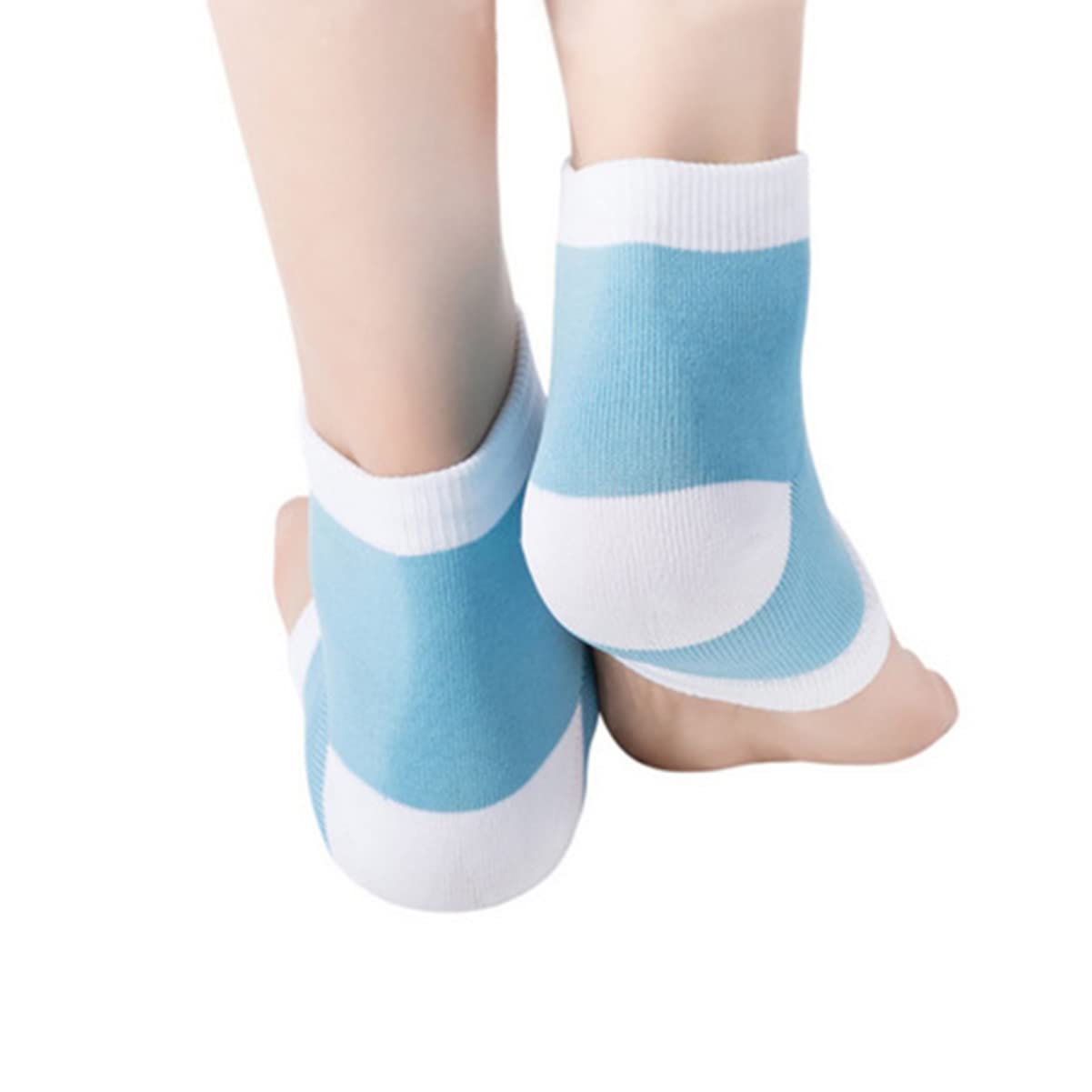 Beaupretty 2 Pairs Whitening Moisturizing Socks for Cracked Heels - Nylon Gel Foot Care Socks with Anti-Chapping Protection - Perfect for Dry Skin & Overnight Foot Treatment