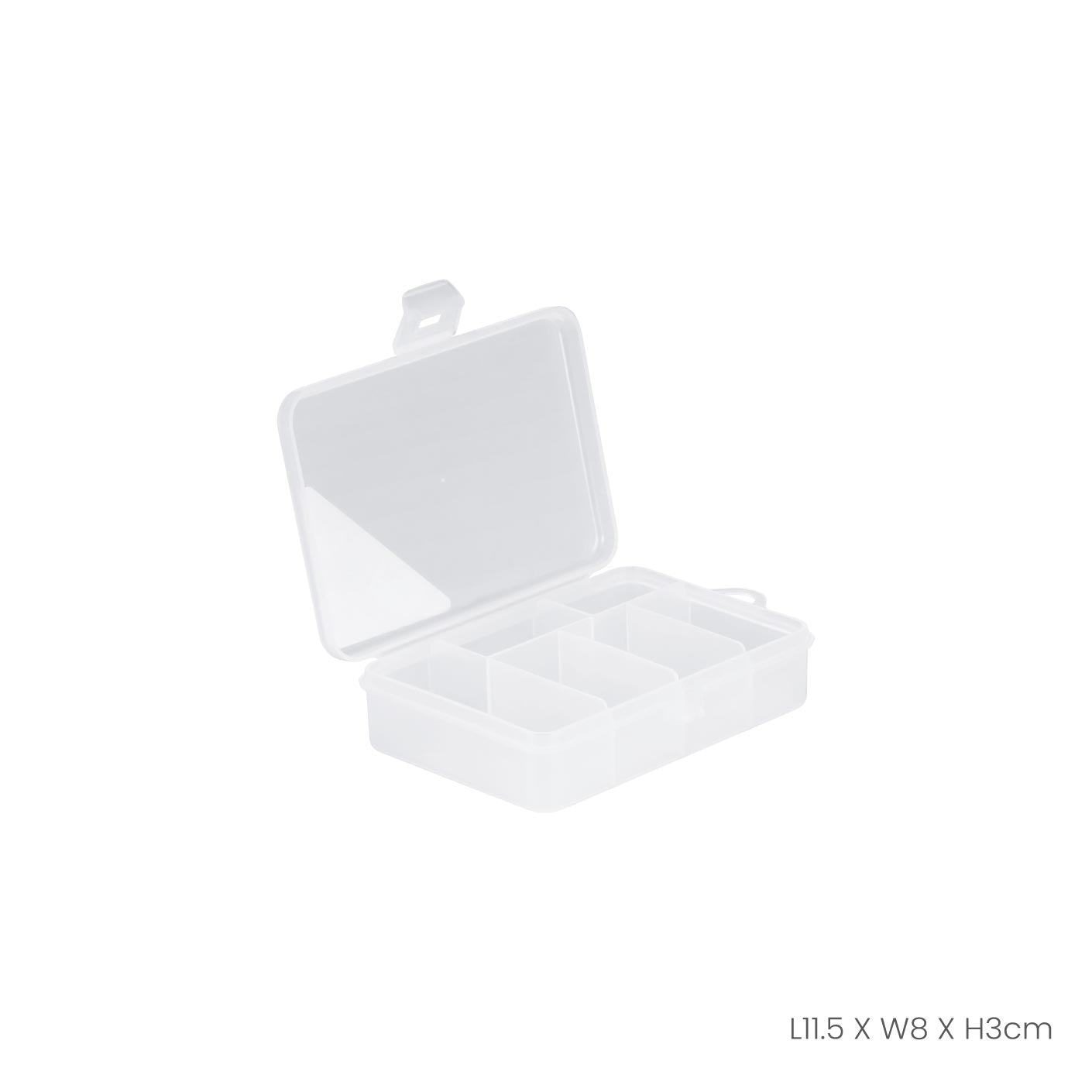 6 Compartment Plastic Storage Case - Durable Organizer Box for Small Parts, Tools & Accessories (Model 2906) | Ideal for DIY Projects, Craft Supplies & Workshop Organization