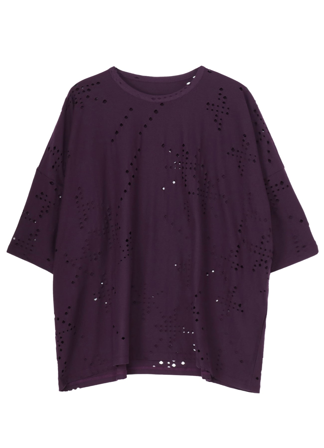 Breathable Cotton Jersey T-Shirt with Unique Hole Design - Perfect for Casual Wear, Summer Outfits & Street Style