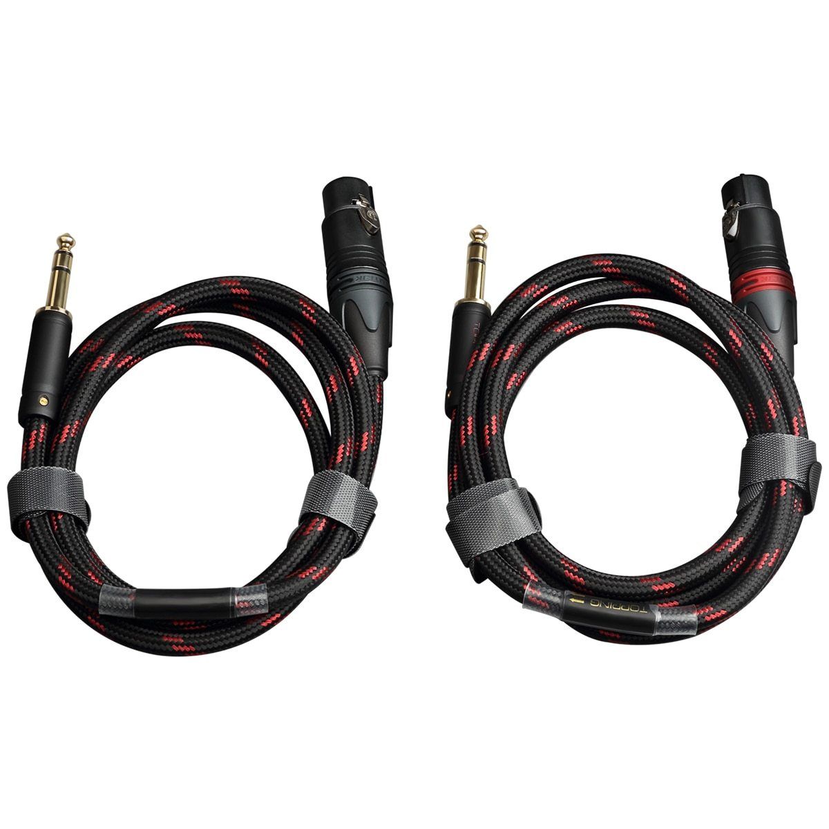 TOPPING TCT3 6.35mm TRS to 3 Pin Female XLR Balanced Audio Cable - High-Quality OCC Copper Wire for Professional Studio Equipment, DJ Mixers, and Live Sound Systems (Pair)