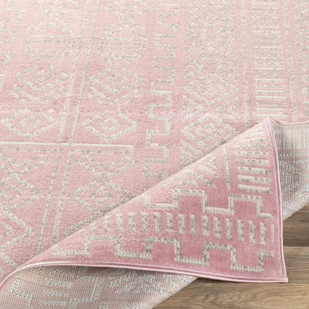 Mark&Day 8x10 Pale Pink Area Rug - Soft Plush Carpet for Living Room, Bedroom, Kitchen - 7'10
