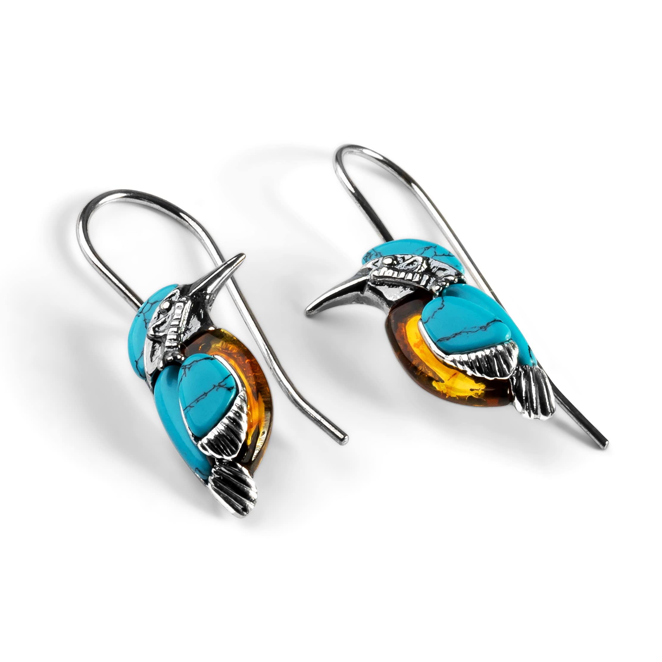 HENRYKA Sterling Silver Kingfisher Bird Jewelry - Elegant Statement Necklace for Women | Perfect Gift for Birthday, Anniversary & Special Occasions | Nature-Inspired Fashion Accessory for Everyday Wear