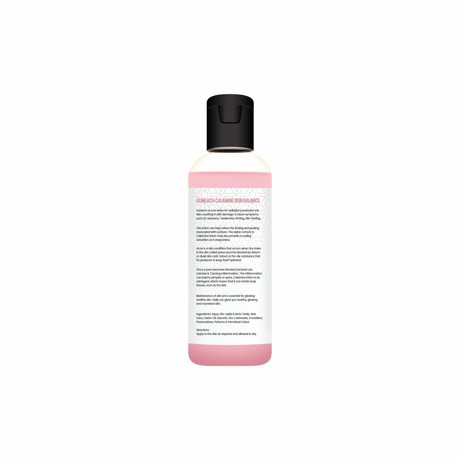 GLIMLACH Calamine Face Lotion for Oily & Combination Skin - Oil Control & Balance - 100ml - Gentle Daily Moisturizer for Acne-Prone & Sensitive Skin - Perfect for Day & Night Skincare Routine