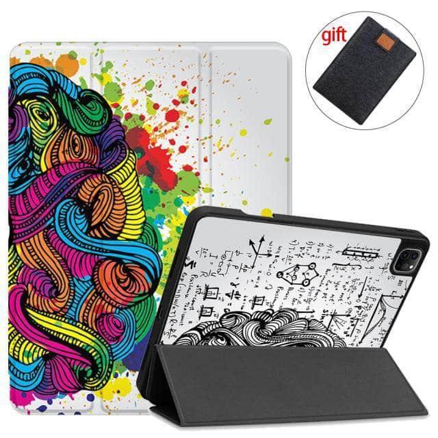 MTT Magnetic TriFold Smart Stand Case for iPad Pro 11 (2021) with Apple Pencil Holder - Perfect for Work, Study & Entertainment