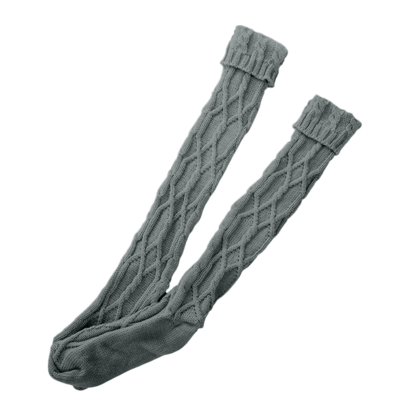 Women's High Over Knee Cotton Socks - Warm Thigh High Stockings for Ladies & Girls - Perfect for Winter, Fashion Outfits & Casual Wear