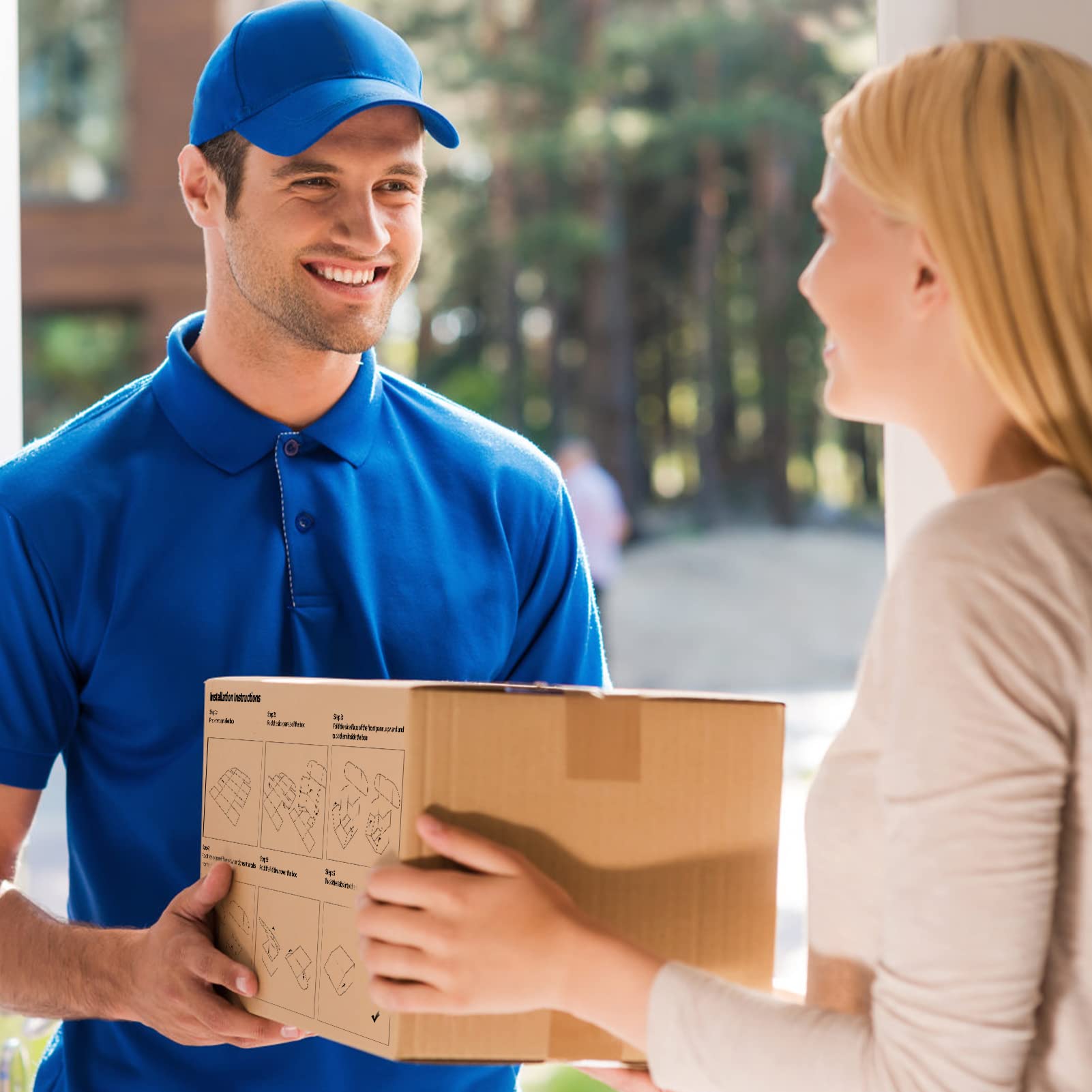 WIFTREY 6x4x4 White Shipping Boxes 25-Pack - Small Business Mailing & Packing Supplies for Ecommerce