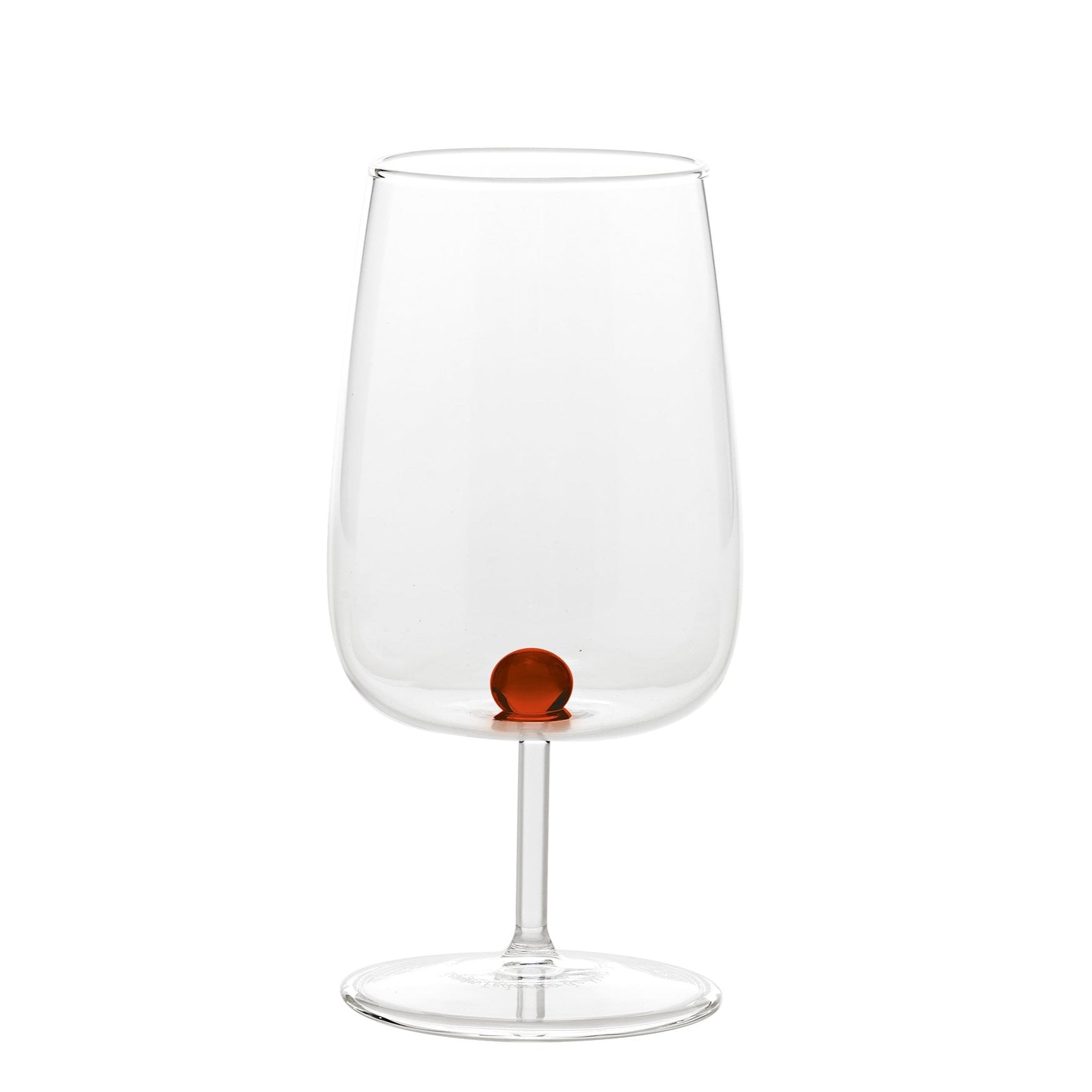 Premium Bilia Goblet Amber Glass Set of 6 - Elegant Vintage Style Drinking Glasses for Wine, Cocktails & Home Bar Decor - Perfect for Dinner Parties, Weddings & Special Occasions
