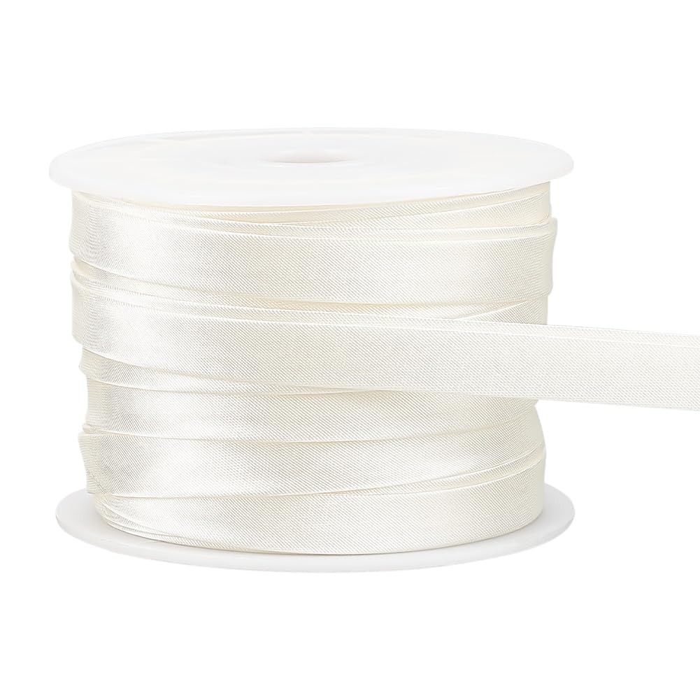 BENECREAT 13.5 Yards Double Fold Bias Tape - 3/8 Inch Cotton Fabric Piping for Sewing, Quilting & DIY Crafts | Perfect for Seam Binding, Carpet Edges & Home Decor Projects | Beige Bias Binding Tape for Professional & Creative Sewing Applications