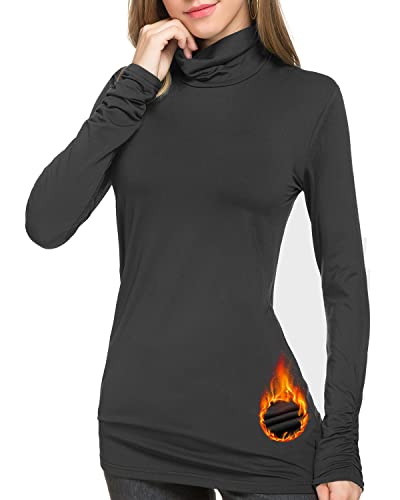 Turtleneck - Fleece - Black