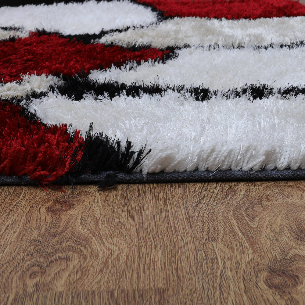 Hand Tufted Wool Rug - Soft & Durable Non-Slip Area Rug for Living Room, Bedroom, Nursery - Traditional Floral Design Home Decor