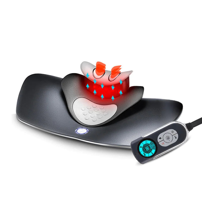 Relaxing Neck Massager with Heat & Vibration - Portable Pain Relief for Shoulder & Back - Perfect for Office, Travel & Home Use