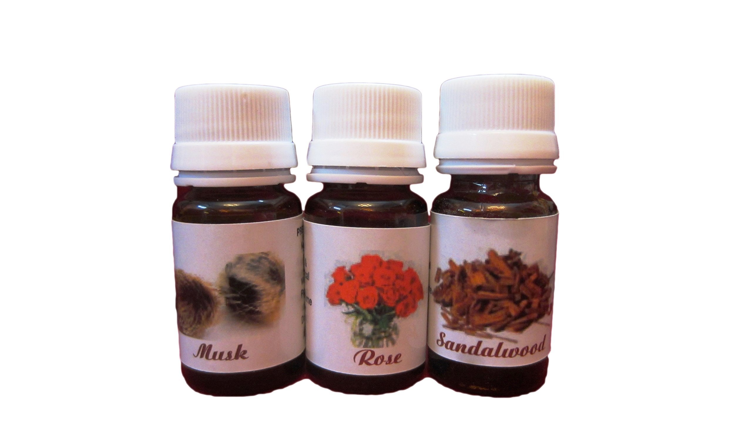 Premium Sandalwood, Musk & Rose Essential Oil Blend - Aromatherapy, Relaxation & Home Fragrance for Diffusers, Massage & Spa