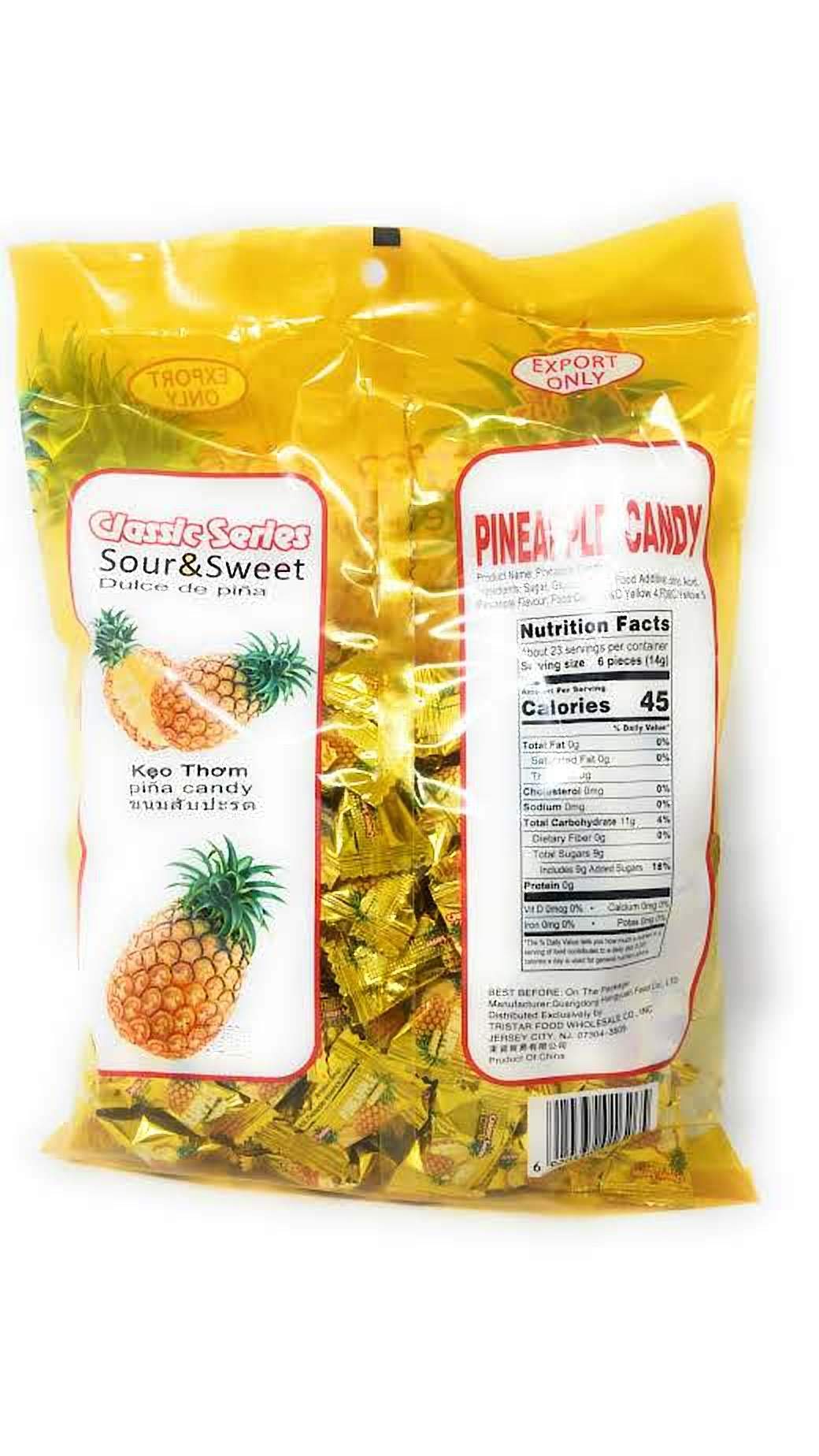 Premium Classic Pineapple Candy 350g (3-Pack) - Sweet Tropical Treats for Parties, Gifts & Snacking