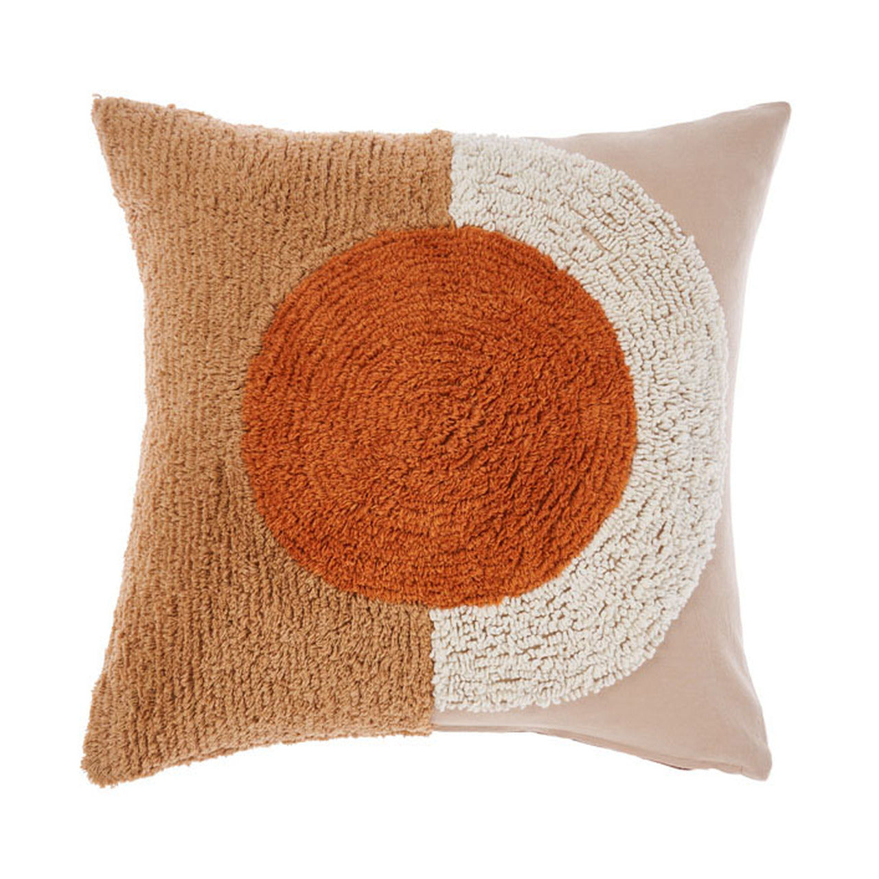 Linen House Aida Coral 48 x 48cm Decorative Throw Pillow Cover - Soft Linen Cushion for Sofa, Bed, Living Room & Home Decor
