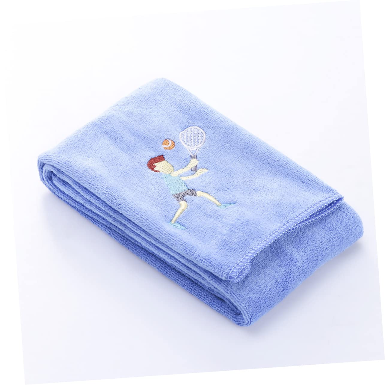 OHPHCALL 2-Pack Blue Microfiber Gym Towels - Quick Dry Sports Towel for Running, Cycling, Workout & Exercise Bikes | Lightweight & Absorbent Fitness Towel for Gym, Yoga & Outdoor Activities
