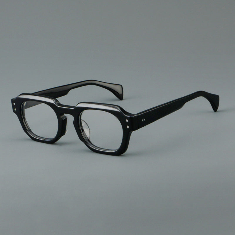 Vintage Retro Round Plate Glasses Frame 6059 - Classic Eyewear for Men & Women - Perfect for Reading, Fashion, and Everyday Use