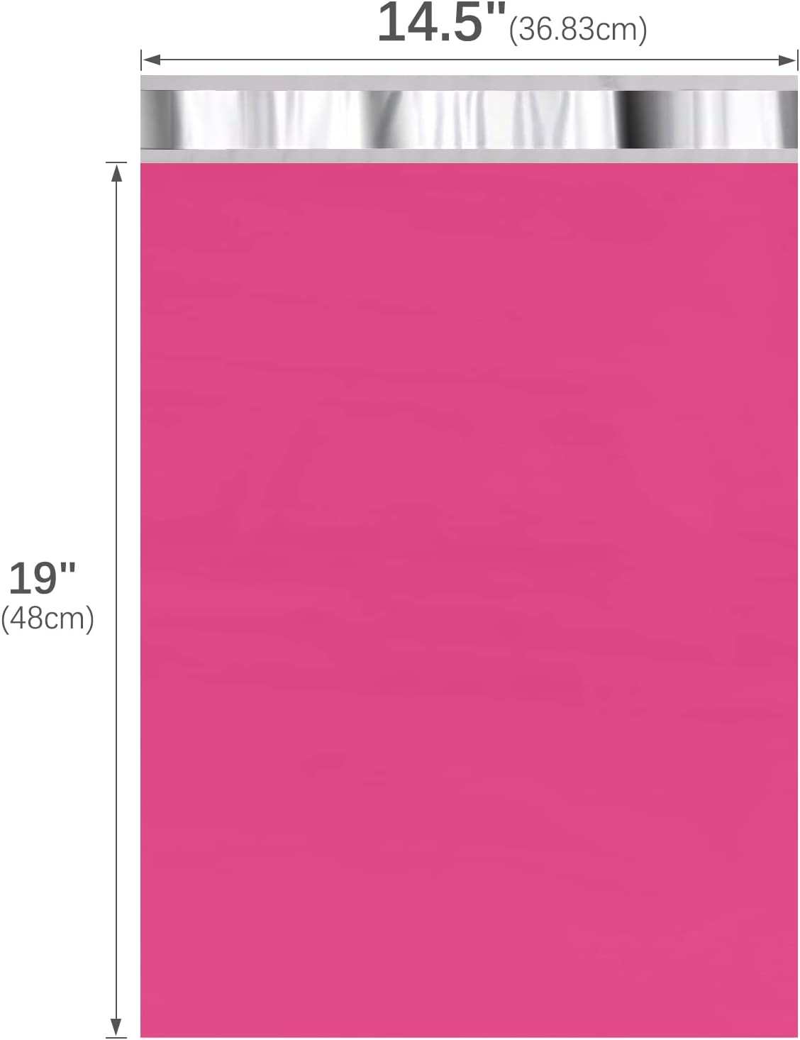 14.5x19 Inch Pink Poly Mailer Envelope Shipping Bags - Waterproof & Durable Mailing Pouches for Ecommerce, Clothing, Subscription Boxes & Online Shopping Deliveries