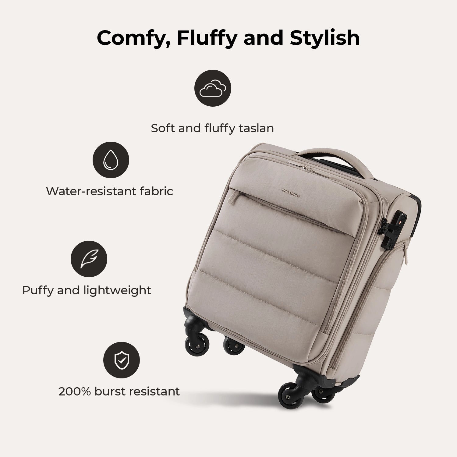 Bagsmart 16-Inch Personal Item Carry-On Luggage - Perfect for Air Travel, Weekend Getaways & Business Trips