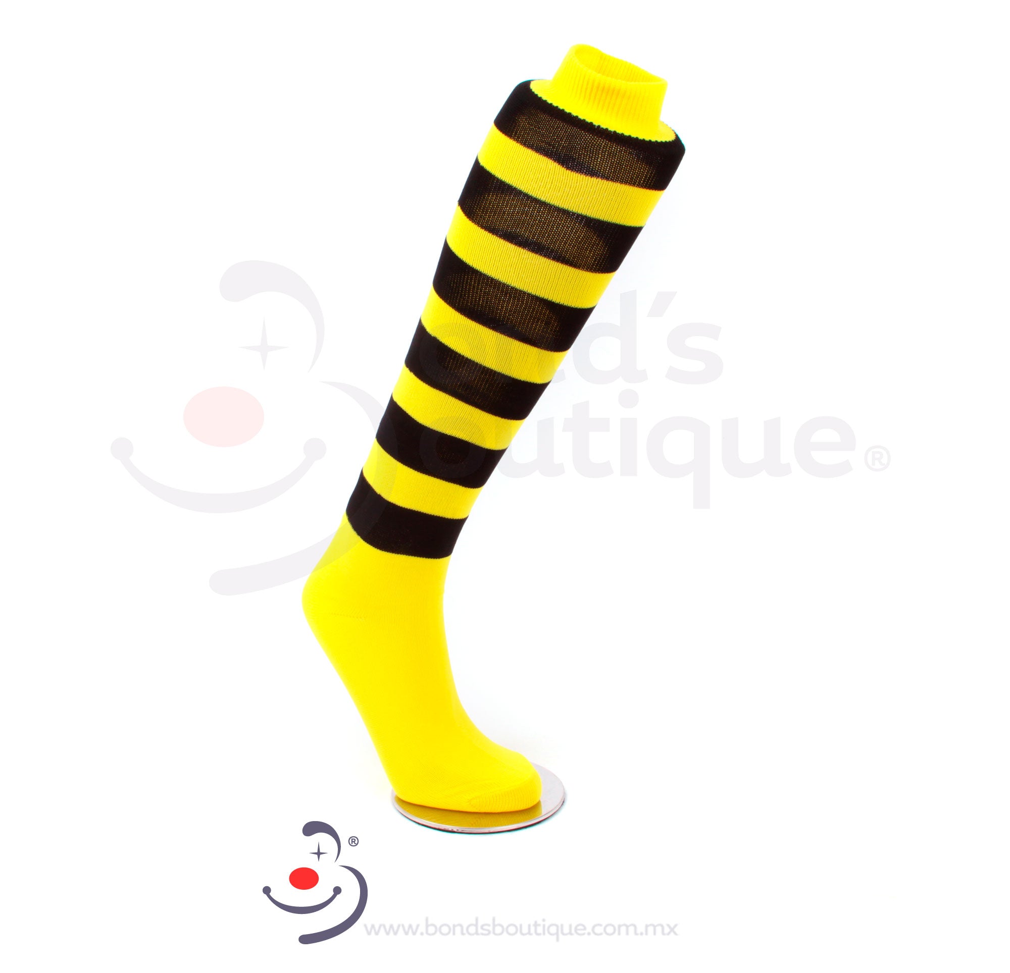 Canary Yellow & Black Bondage Socks - Premium Comfort for BDSM, Cosplay & Fetish Wear