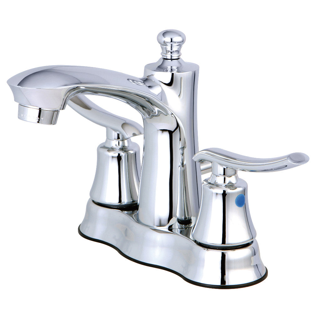 Kingston Brass FB7611JL 4-Inch Centerset Bathroom Faucet - Chrome Finish, Single Handle, Easy Installation for Sink, Vanity, and Powder Room - Perfect for Modern Bathroom Renovations