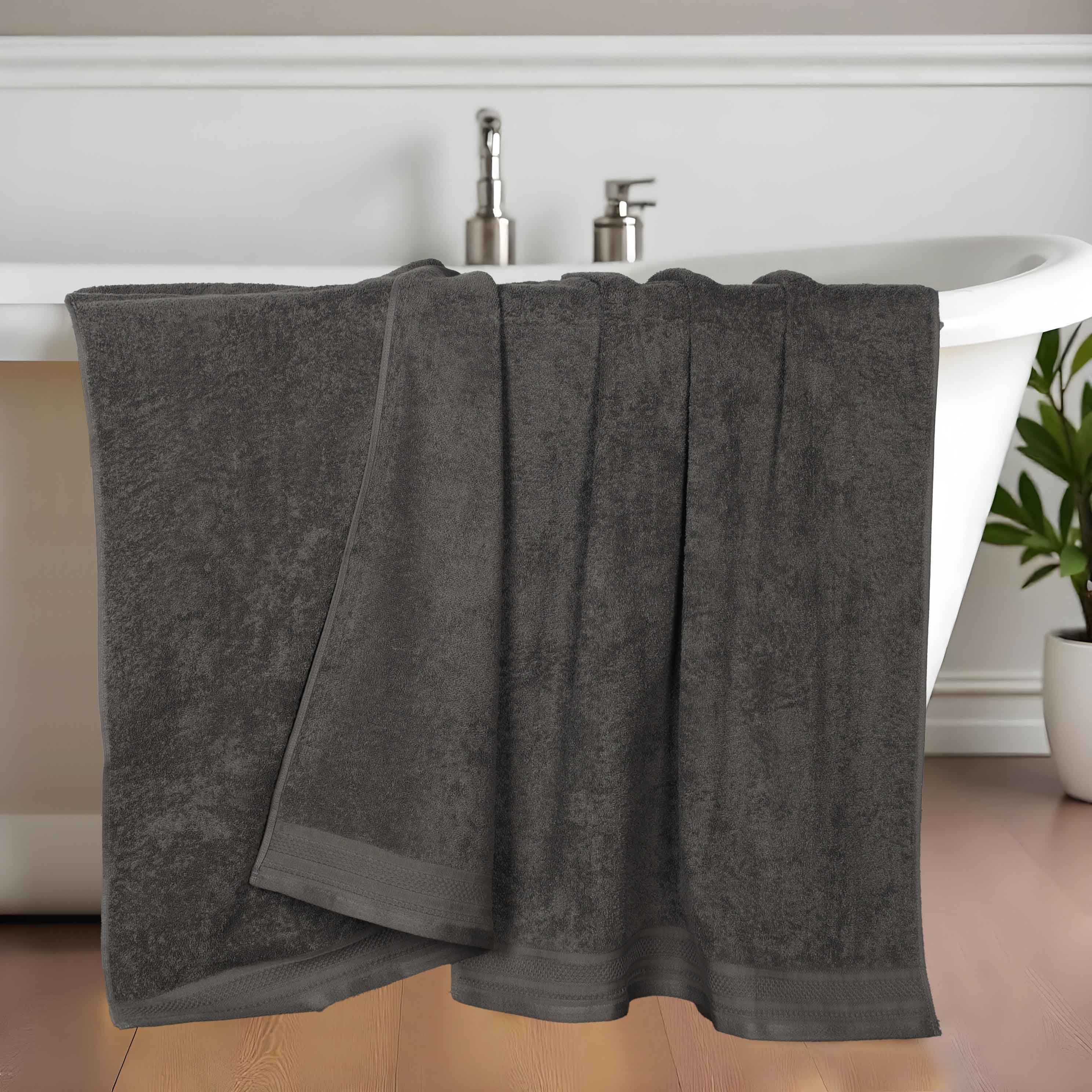 Premium Honeycomb Waffle Weave Cotton Bath Towels - Ultra Soft & Absorbent Luxury Bath Sheets Set of 2 for Spa, Hotel & Home Bathroom Use