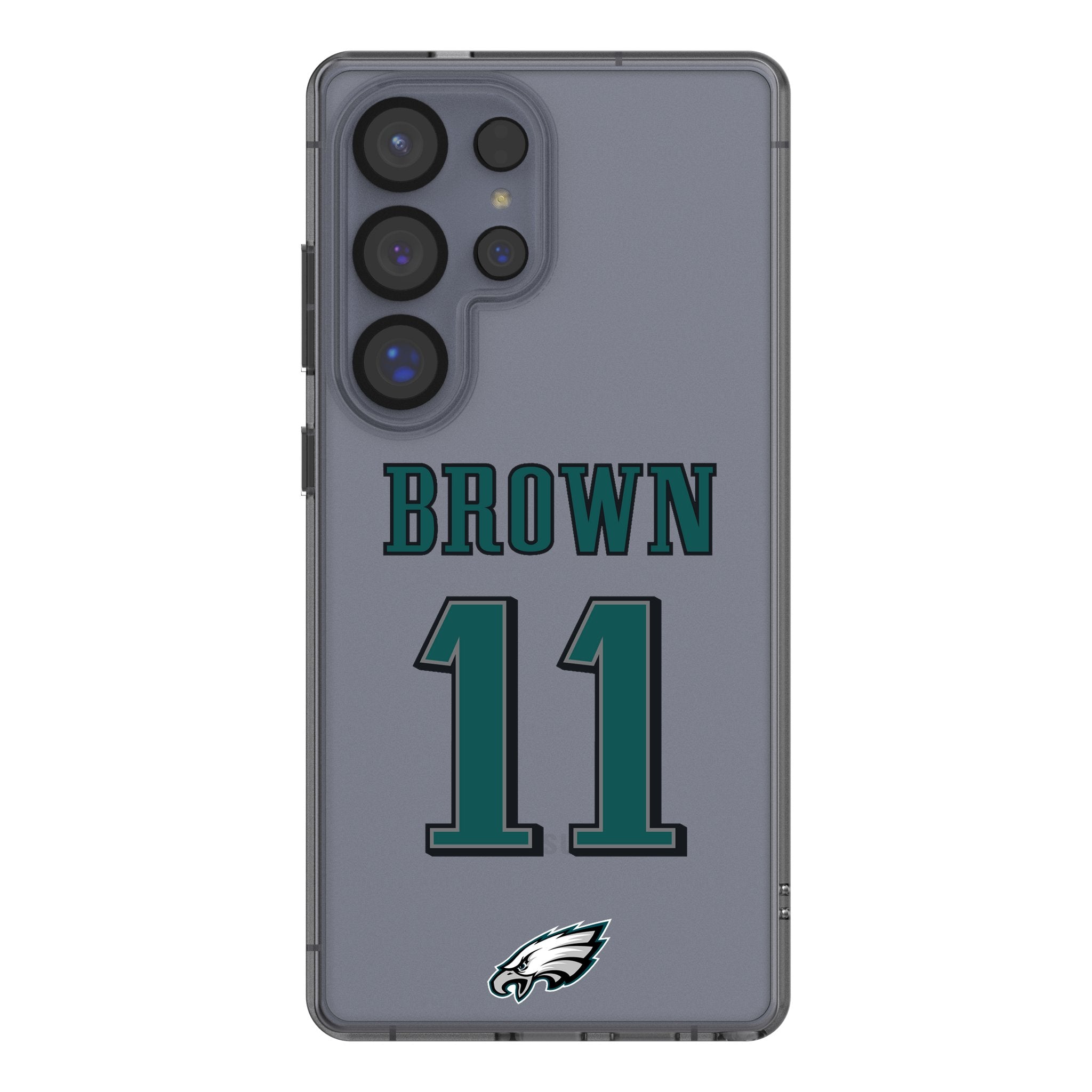 A.J. Brown Philadelphia Eagles NFL Football Team Clear Phone Case for Samsung Galaxy - Perfect for Game Day & Eagles Fans