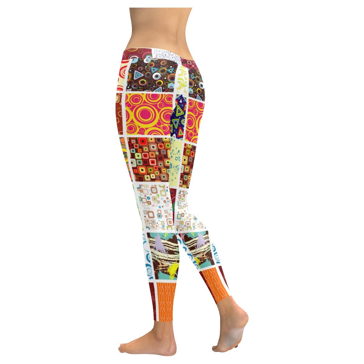 Stylish Low Rise Yoga Leggings for Women - Trendy Pattern Print, Comfortable & Stretchy - Perfect for Yoga, Gym, Running & Lounge Wear
