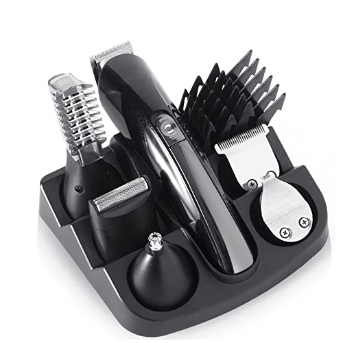 Professional Cordless Hair Clippers for Men - 7-in-1 Beard Trimmer, Nose & Ear Hair Clipper, Men's Grooming Kit with Multiple Attachments - Perfect for Home Use, Barbershops & Travel Grooming (Color: with Box)