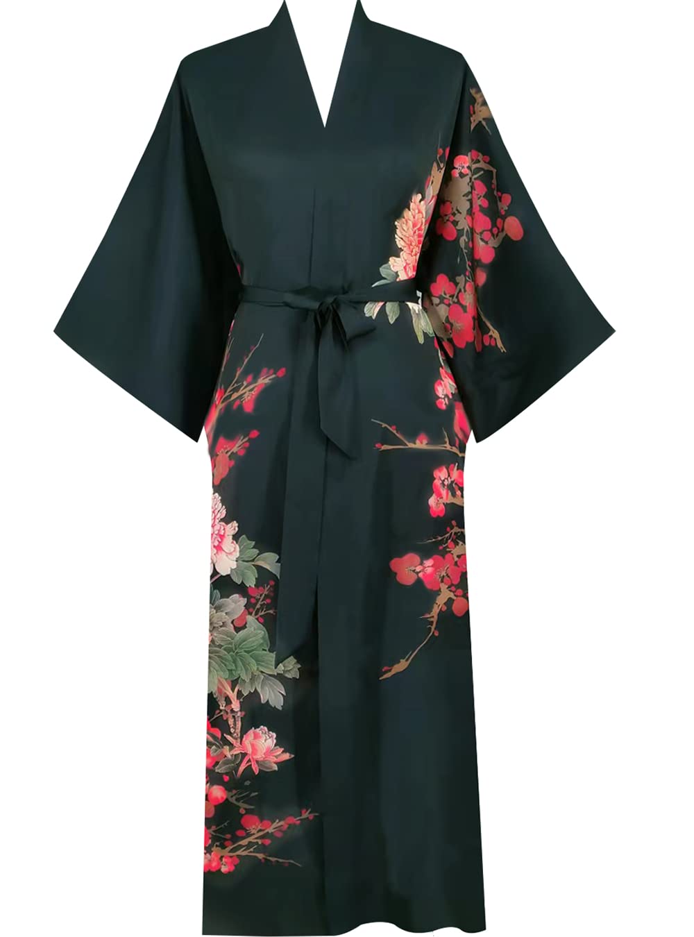 Women's Satin Kimono Robes - Soft Bathrobes & Pajama Loungewear for Spa, Bridal Shower, and Relaxation at Home
