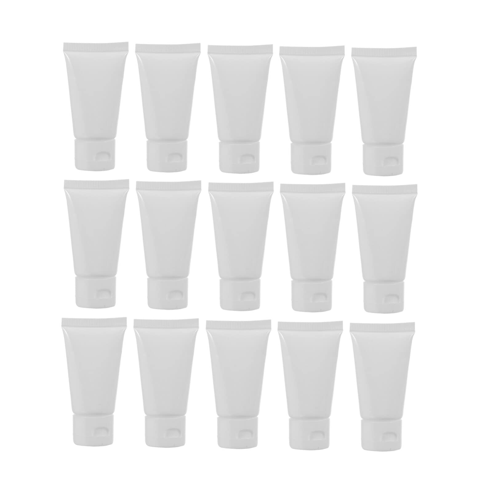 FRCOLOR 20 Pack Empty Plastic Travel Lotion Bottles & Shampoo Dispensers - Leak-Proof Refillable Tubes for Toiletries, Cosmetics, and Liquids | Perfect for Air Travel, Gym, and Home Organization