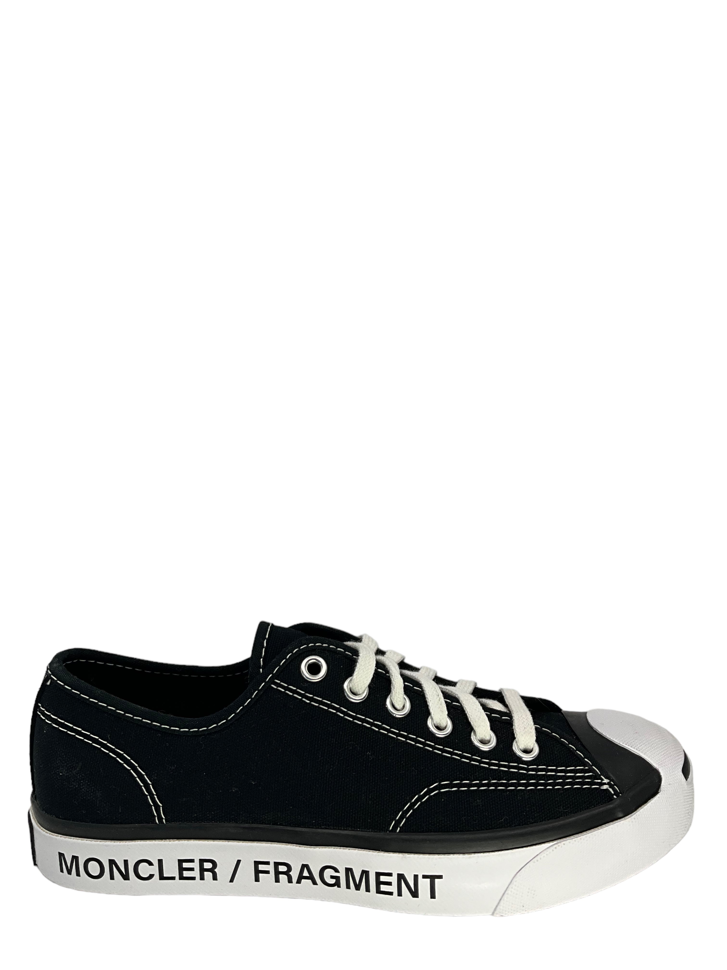 Moncler x Converse Fragment Black High-Top Sneakers for Men - Size 7 | Streetwear Fashion & Urban Style | Perfect for Casual Outfits and Sneaker Collectors