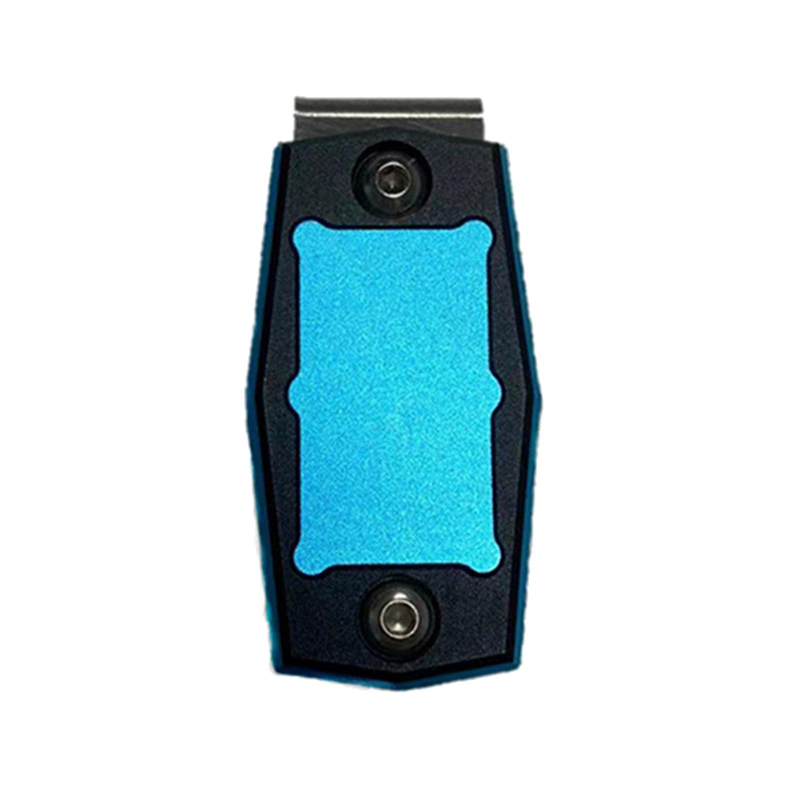 SM SunniMix Magnetic Chalk Belt Clip - Portable Chalk Holder for Pool & Billiards - Durable Black & Blue Design - Perfect for Players & Enthusiasts
