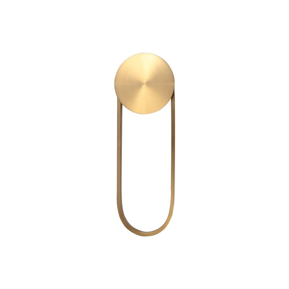 Modern Minimalist Oval LED Wall Light - Gold Interior Wall Sconce for Bedroom, Dining Room, Hallway & Staircase | Warm White Light | Perfect for Ambient Lighting & Home Decor