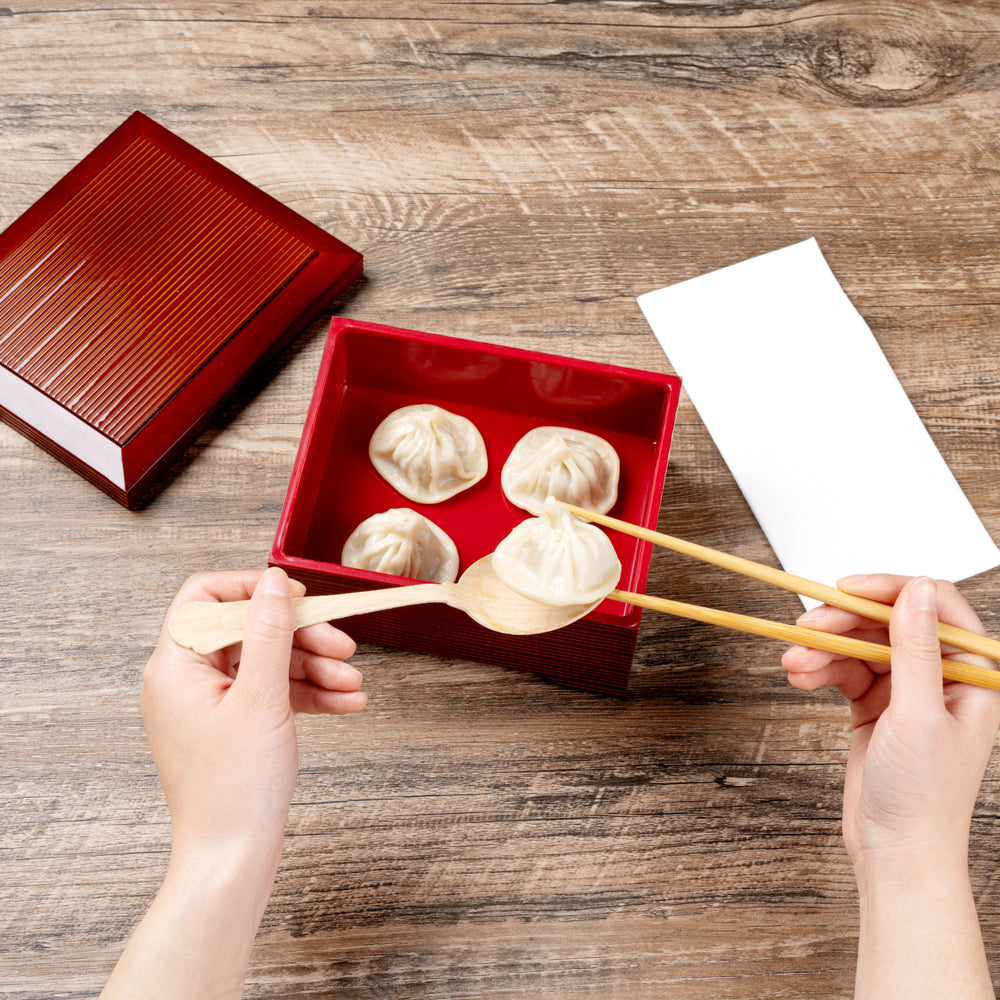 Premium Japanese Style Unagi Bento Box - 27 oz Brown Lunch Box with Lid | 6.75
