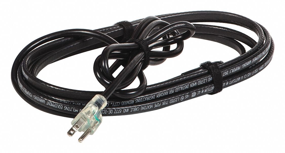 FrostGuard 18 ft. 240V Heating Cable for Roof & Gutter De-Icing - Winter Pipe Protection & Snow Melting Solution