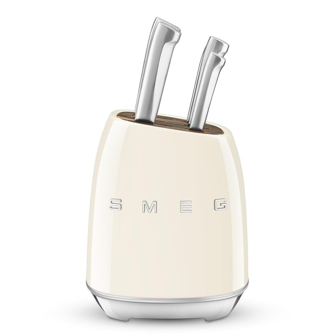 Premium SMEG Stainless Steel 15-Piece Knife Block Set with Wood Stand - Professional Chef Knives for Kitchen, Cooking & Food Prep | Perfect Gift for Home Cooks & Culinary Enthusiasts