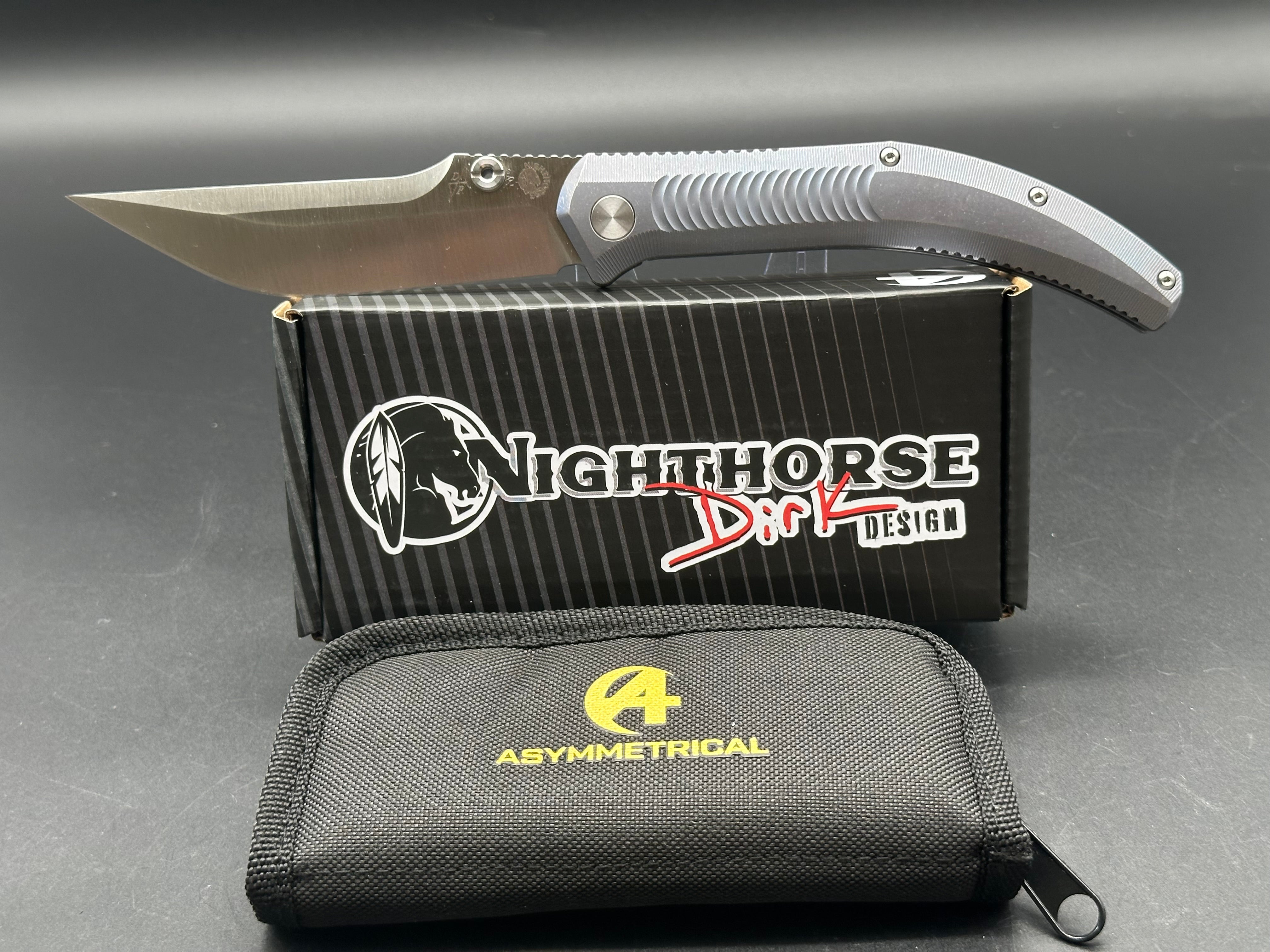 BYond EDC Pinkerton Nighthorse - Premium Everyday Carry Knife for Outdoor, Camping & Survival | Tactical Folding Pocket Knife with Stainless Steel Blade & Ergonomic Grip