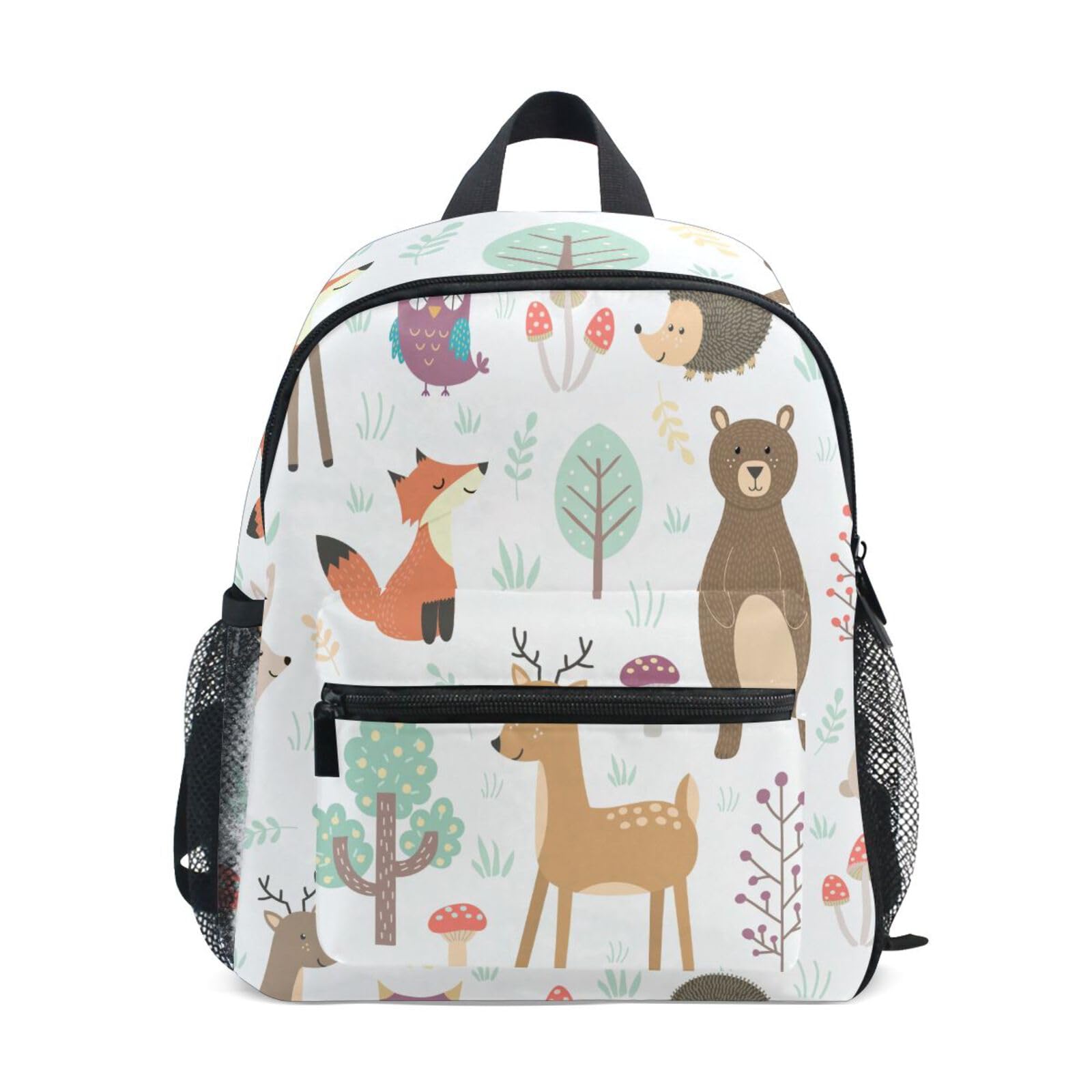 Adorable Fox & Bear Toddler Backpack - Lightweight Kids Book Bag for Preschool, Kindergarten & Daycare - Durable Travel Backpack for Boys & Girls - Perfect for School, Playdates & Outdoor Adventures