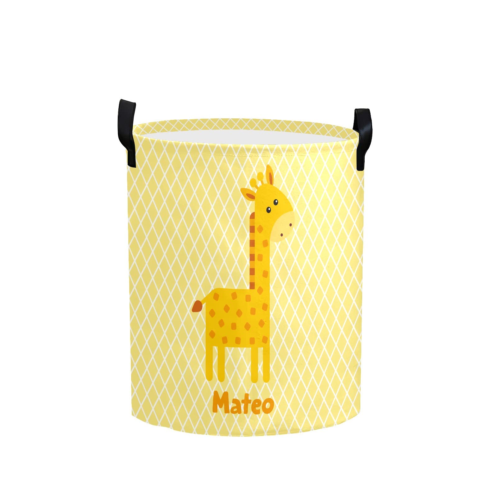 Collapsible Laundry Basket with Handles - Giraffe Design for Kids Room & Nursery Decor | Space-Saving Storage