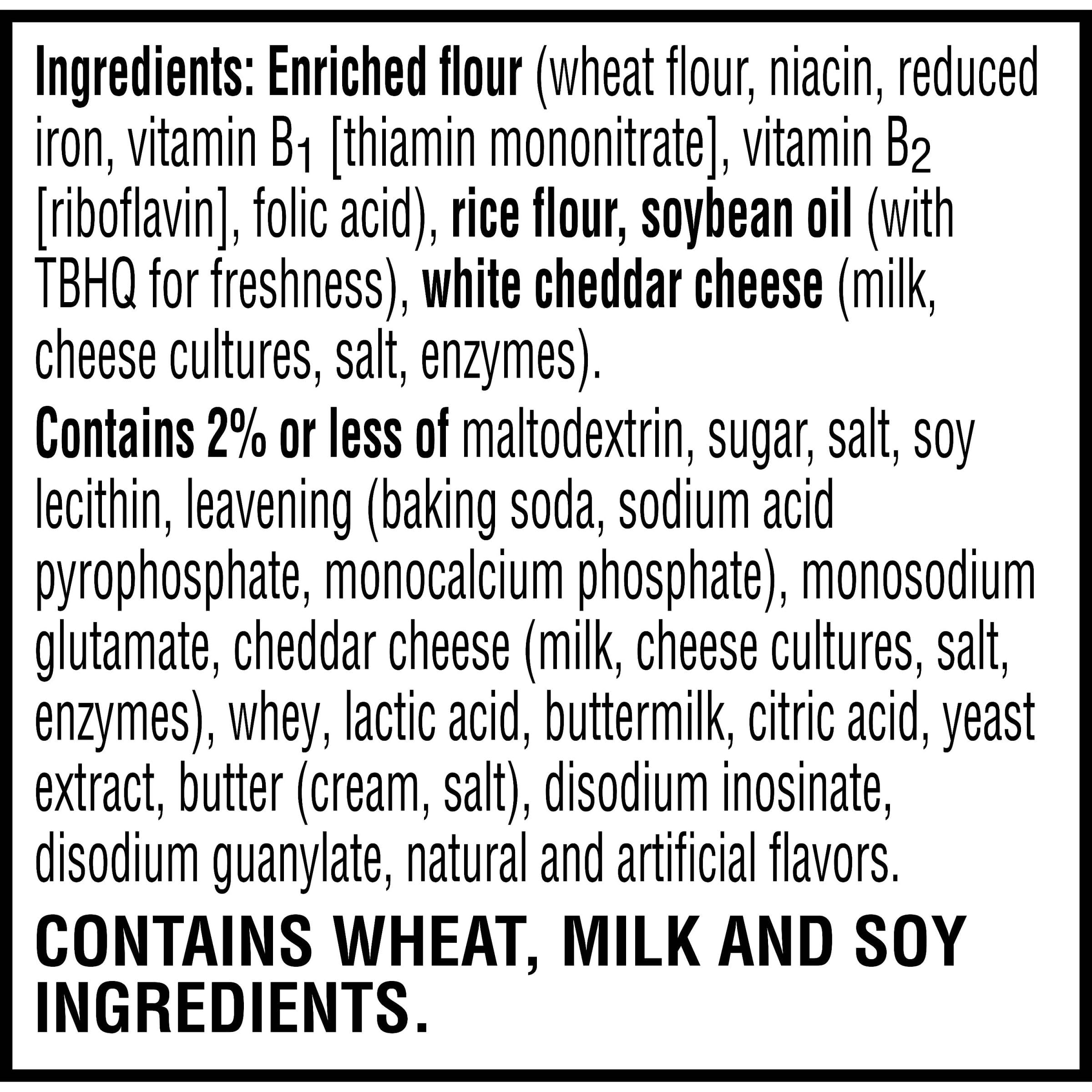 Cheez-It Grooves Crunchy Cheese Crackers - Sharp White Cheddar Flavor (9oz Box) | Perfect for School Lunches, Office Snacks & Party Platters | Delicious Cheese Snack for Kids & Adults