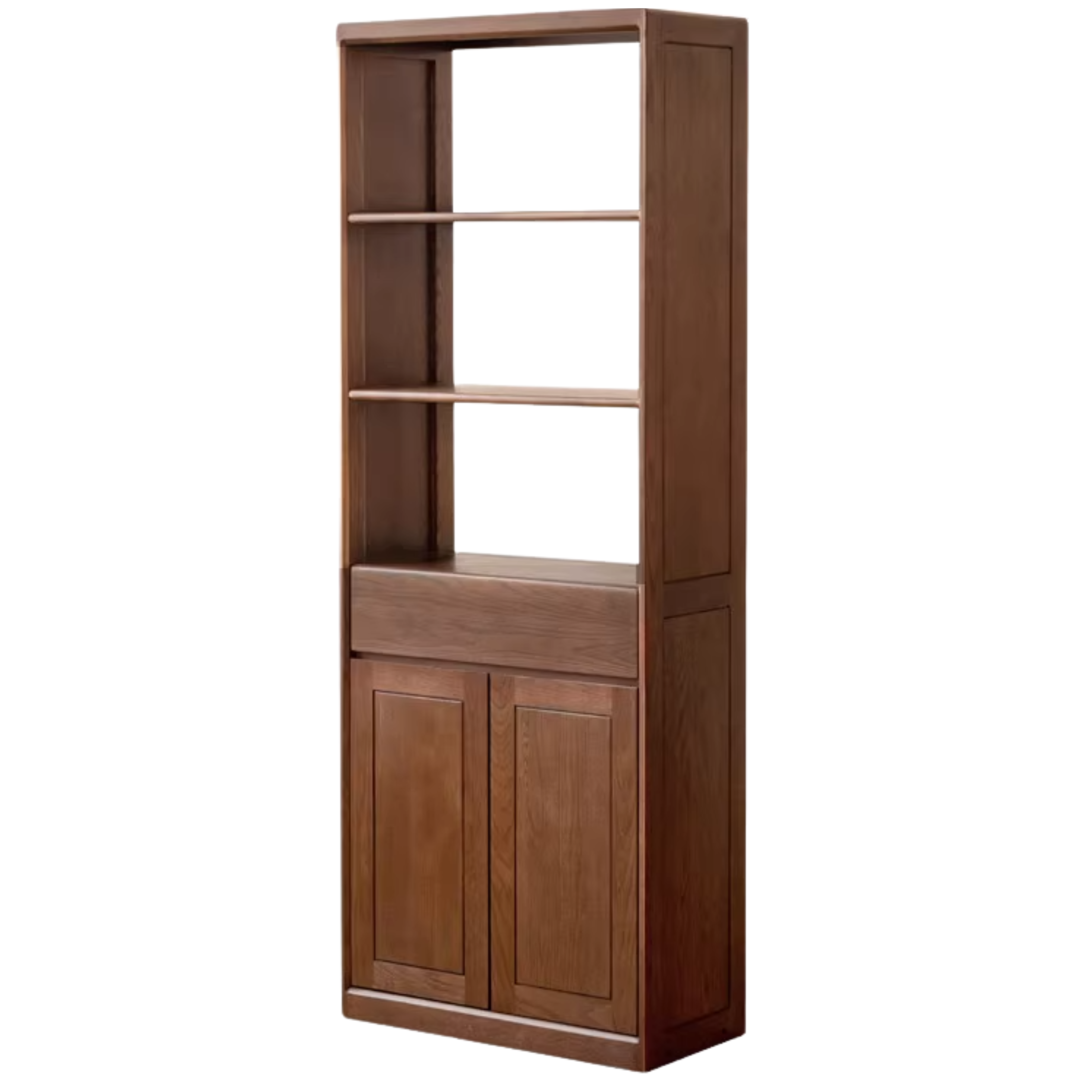 Solid Oak Wood Porch Shoe Storage Cabinet - Rustic Entryway Organizer with Integrated Shelves for Shoes, Hats & Outdoor Essentials | Perfect for Entryway, Mudroom, or Patio Storage