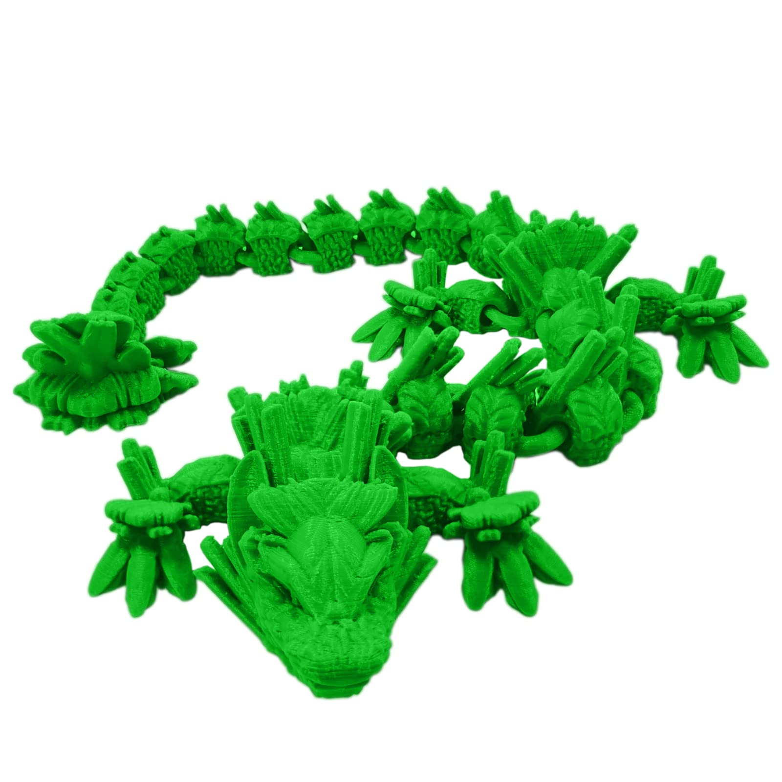 3D Printed Dragon Figurine with Movable Joints - Ancient Dragon Beast Collectible for Home Decor & Display