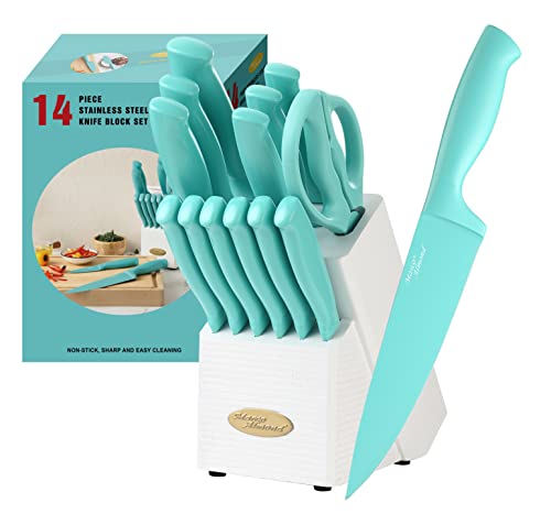 Teal Blade/White Block
