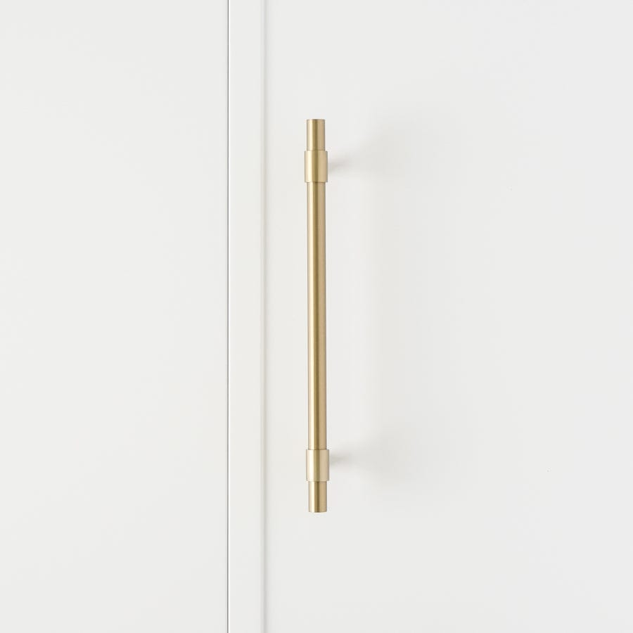 250mm Warm Brushed Nickel Cabinet Pull - Modern Kitchen & Bathroom Drawer Handle for Cabinets, Dressers, and Furniture (Set of 10) - Perfect for Home Renovation and DIY Projects